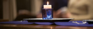 Holocaust memorial candle