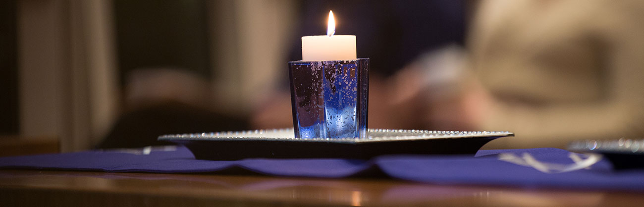 Holocaust memorial candle